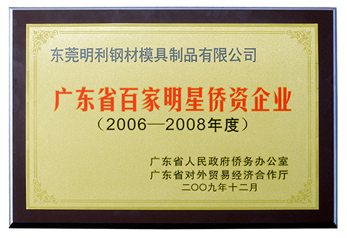 Guangdong province 100 star overseas enterprises